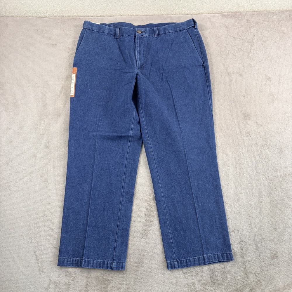 Haggar Work To Weekend Denim Classic Comfort Fit Jeans in Blue Men 40x30 NWT